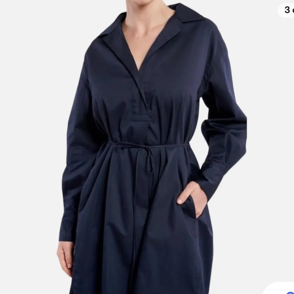 La Ligne Franca Dress in Navy - Picture 2 of 5